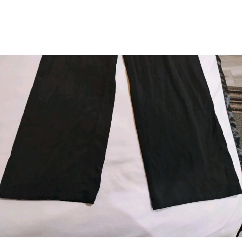 SHEIN Elegant Black Wide-Leg Pants - Picture 2 of 8